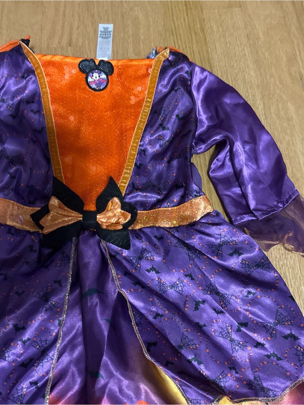 Disney Minnie Mouse Witch Dress Costume Sz 5-6 Halloween Kids Girls - Picture 3 of 7